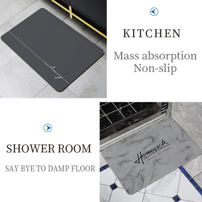 Bathroom Toilet Quick-Drying Absorbent Non-Slip Mats Diatom Ma, 60 x 40 cm