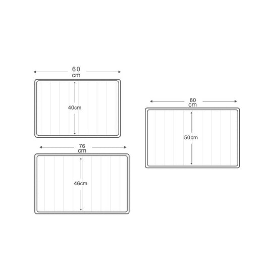 Marine Series Pattern Bathroom Toilet Non-slip Mat Flannel Absorbent Foot Pad