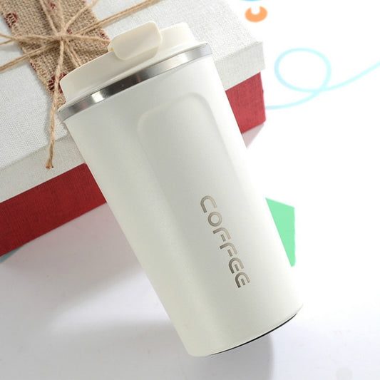 Smart Version Double Stainless steel 304 Coffee Mug Car Thermos Mug Travel Thermo Cup, 380ml White, 380ml Black, 380ml Green, 380ml Blue, 380ml Pink, 510ml White, 510ml Pink, 510ml Black, 510ml Green, 510ml Blue