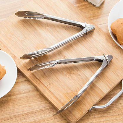 3 PCS 9 inch Stainless Steel Food Clip Bread Barbecue Clip Baking Tools, Bread Barbecue Clip