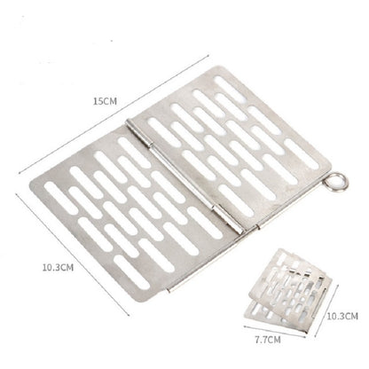 Stainless Steel Folding Barbecue Net  Portable BBQ Picnic Accessories