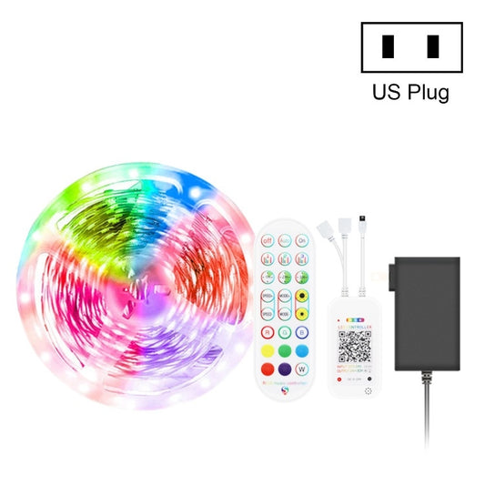 Bluetooth Suit Smart Music Sound Control Light Strip Non-waterproof 5050 RGB Colorful Atmosphere LED Light Strip With 24-Keys Remote Control, 5M 150 LEDs, 5M 300 LEDs, 10M 300 LEDs, 10M 600 LEDs, 15M 450 LEDs, 15M 270 LEDs, 20M 360 LEDs, 30M 540 LEDs