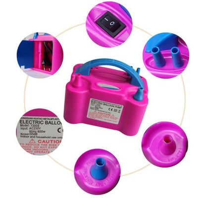 Portable Balloon Double Hole Air Pump Electric Pump National Standard, Double Hole Air Pump