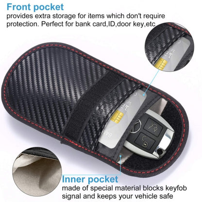 Antimagnetic RFID Car Key Mobile Phone Bag Shielding Set Radiation Cell Phone Pocket, 2 PCS 13 x 8.5cm