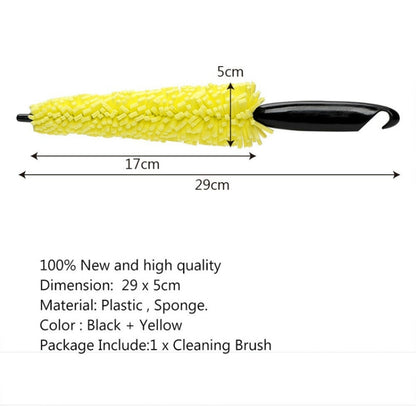 Universal Auto Car Accessories Car Rims Care Tire Wheel Washing Brush Plastic Handle Vehicle Wheel Cleaning Brush Washing Sponge, Wheel Cleaning Brush