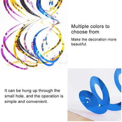 5 قطع زينة حلزونية من البولي فينيل كلوريد بطول 70 سم لعيد الميلاد ورياض الأطفال والفصول الدراسية وحفلات أعياد الميلاد وزخارف معلقة من الترتر