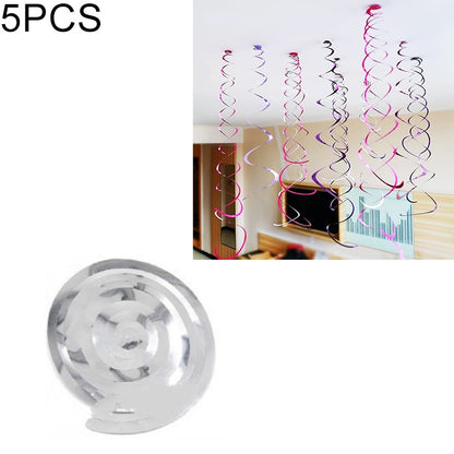 5 قطع زينة حلزونية من البولي فينيل كلوريد بطول 70 سم لعيد الميلاد ورياض الأطفال والفصول الدراسية وحفلات أعياد الميلاد وزخارف معلقة من الترتر