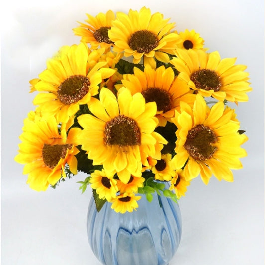 2 PCS Creative Elegant Artificial Bouquet Sunflower Wedding Party Decoration, Sunflower