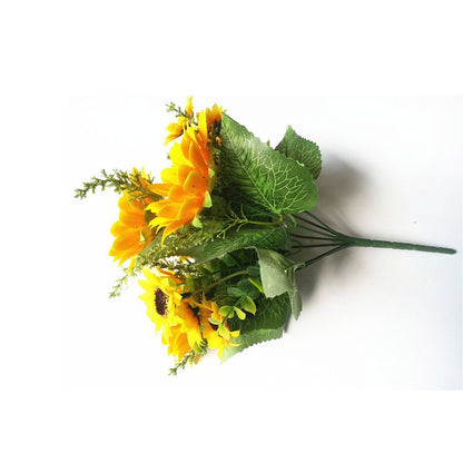 2 PCS Creative Elegant Artificial Bouquet Sunflower Wedding Party Decoration, Sunflower
