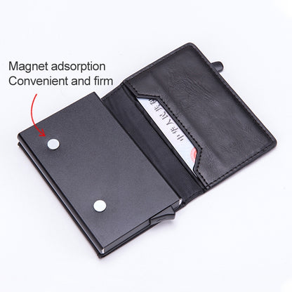 Magnetic RFID Bag Multifunctional Aluminum Automatic Pop-up Credit Card Package