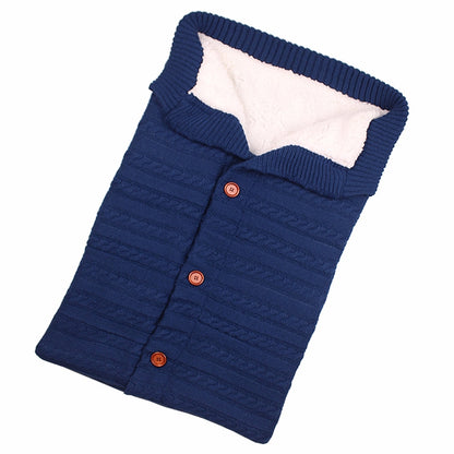 Warm Soft Cotton Knitting Envelope Newborn Baby Sleeping Bag