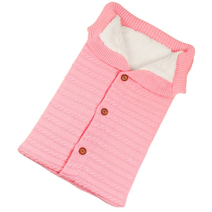 Warm Soft Cotton Knitting Envelope Newborn Baby Sleeping Bag
