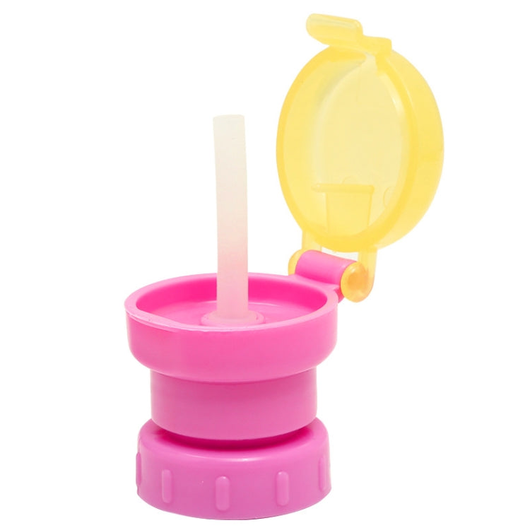 Children Portable Bottled Drinks Anti-overflow Anti-squash Replacement Straw Cap, Blue, Green, Red