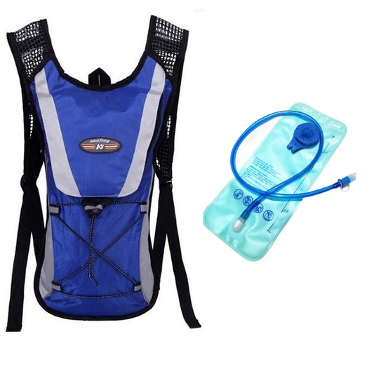 Outdoor Sports Mountaineering Cycling Backpack with 2L Water Bag, Blue with Water Bag, Orange with Water Bag, Black with Water Bag