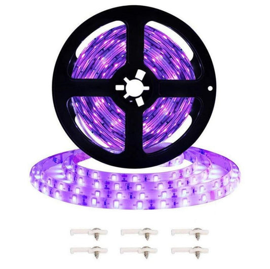 2835 SMD UV Purple Light Strip Epoxy LED Lamp Decorative Light Strip, Waterproof 5m, Waterproof 10m, Bare Board 5m, Bare Board 10m