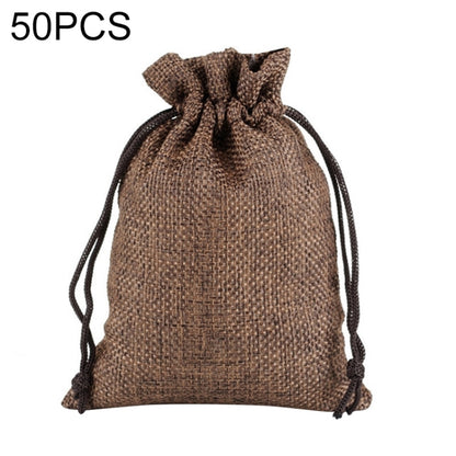 50 PCS Multi size Linen Jute Drawstring Gift Bags Sacks Wedding Birthday Party Favors Drawstring Gift Bags