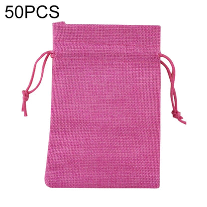 50 PCS Multi size Linen Jute Drawstring Gift Bags Sacks Wedding Birthday Party Favors Drawstring Gift Bags