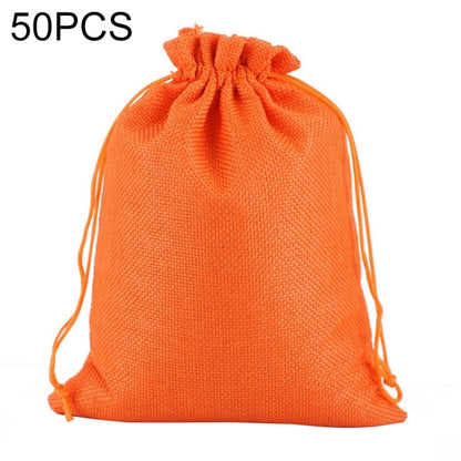 50 PCS Multi size Linen Jute Drawstring Gift Bags Sacks Wedding Birthday Party Favors Drawstring Gift Bags