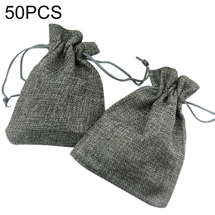 50 PCS Multi size Linen Jute Drawstring Gift Bags Sacks Wedding Birthday Party Favors Drawstring Gift Bags