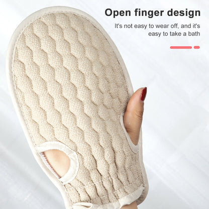 Bath Body Shower Gloves Skin Exfoliating SPA Massage Mitt Lattice Particles Washcloth