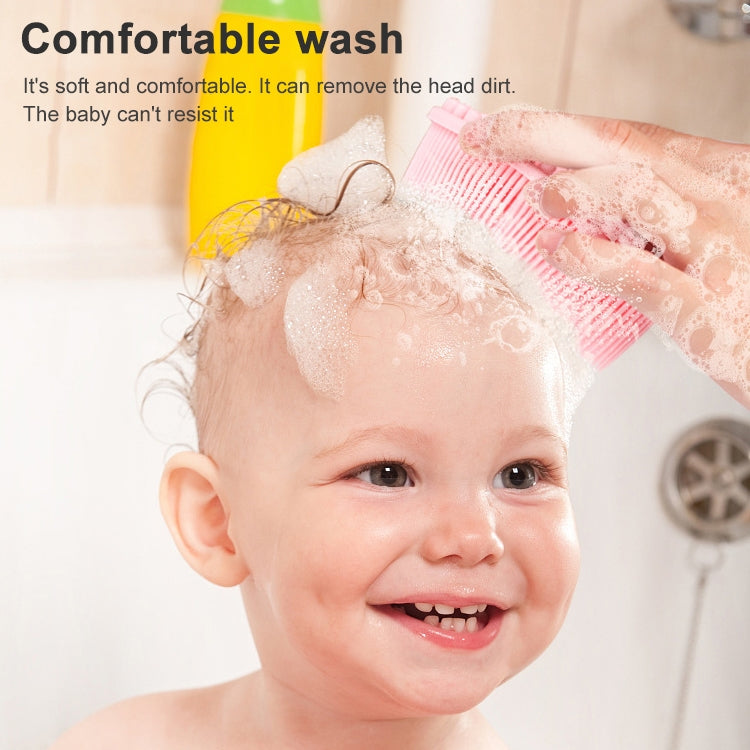 Silicone Scalp Shower Massage Brush Soft Baby Bath Brush, Silicone Scalp Bath Brush