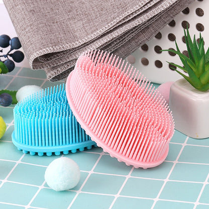 Silicone Scalp Shower Massage Brush Soft Baby Bath Brush, Silicone Scalp Bath Brush