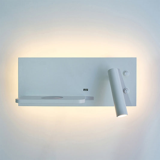 Wireless Wall Lamp USB 5V Charger Wall Lights Hotel Headboard Reading Lighting Spot Luminaire Lamp