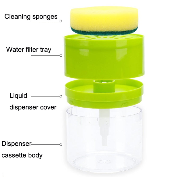 Kitchen Detergent Press Bottle Wipe Combination Dish Brush Soap Liquid Box