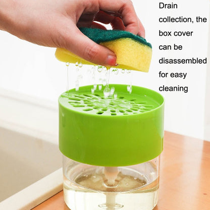 Kitchen Detergent Press Bottle Wipe Combination Dish Brush Soap Liquid Box