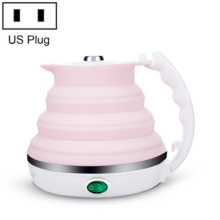 Portable Folding Silicone Intelligent Constant Temperature Travel Camping Electric Kettle, US Plug, EU Plug
