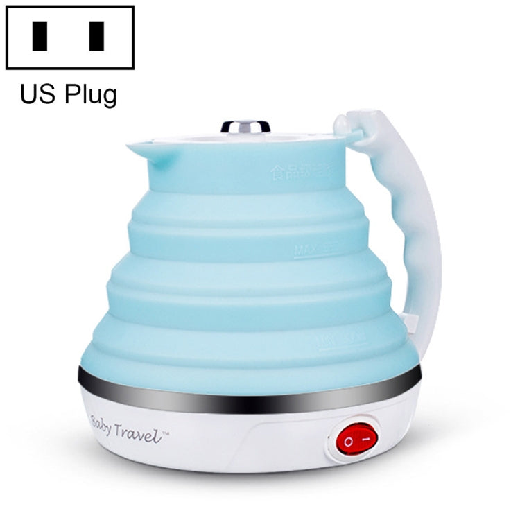 Portable Folding Silicone Intelligent Constant Temperature Travel Camping Electric Kettle, US Plug, EU Plug