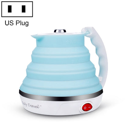 Portable Folding Silicone Intelligent Constant Temperature Travel Camping Electric Kettle, US Plug, EU Plug
