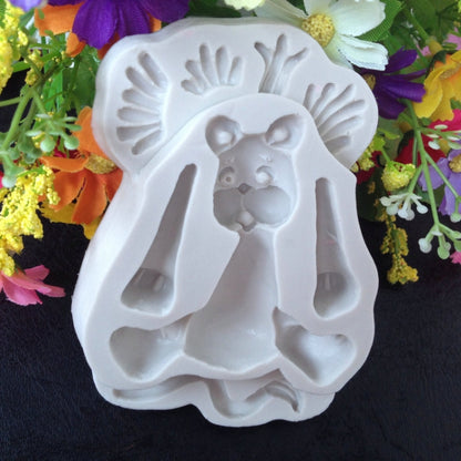 2 PCS 3D Animal Shape Silicone Form Fondant Cake Biscuit Molds, 3D Animal Shape(Lion), 3D Animal Shape(Giraffe)