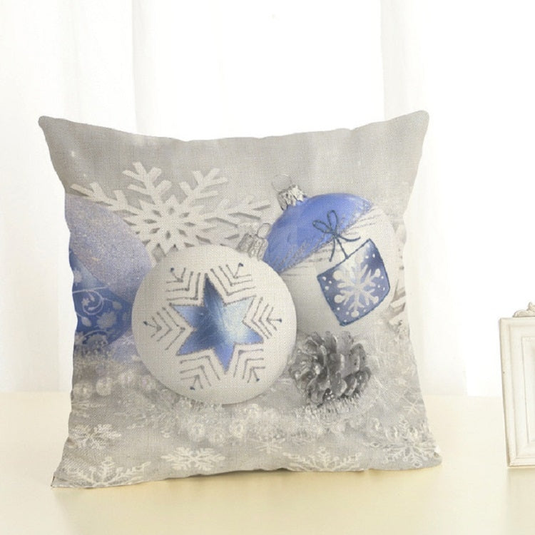 Christmas Decoration Cotton and Linen Pillow Office Home Cushion Without Pillow, 45x45cm