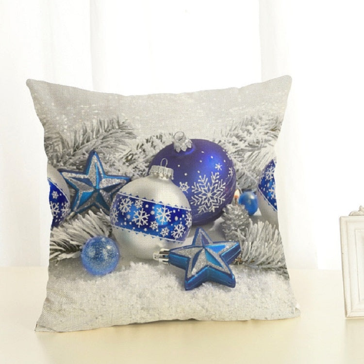 Christmas Decoration Cotton and Linen Pillow Office Home Cushion Without Pillow, 45x45cm
