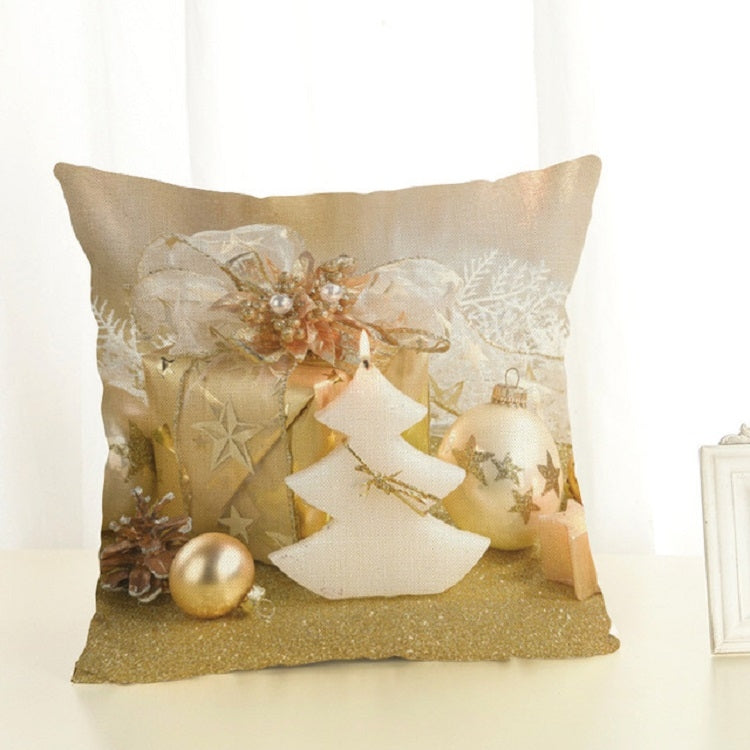 Christmas Decoration Cotton and Linen Pillow Office Home Cushion Without Pillow, 45x45cm