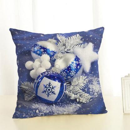 Christmas Decoration Cotton and Linen Pillow Office Home Cushion Without Pillow, 45x45cm