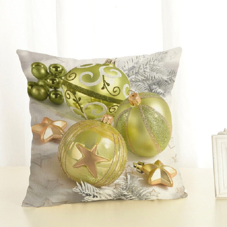Christmas Decoration Cotton and Linen Pillow Office Home Cushion Without Pillow, 45x45cm