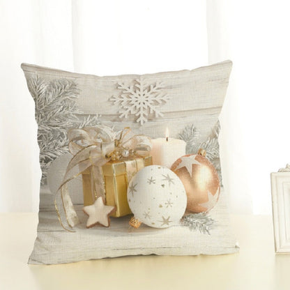Christmas Decoration Cotton and Linen Pillow Office Home Cushion Without Pillow, 45x45cm