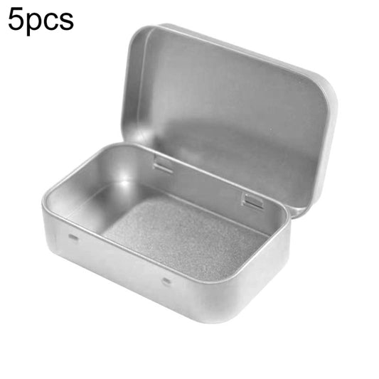 5 PCS Cigarette Paste Box Packaging Electronic Cigarette Silicone Iron Box Smoke Oil Silicone Iron Can, Iron Can