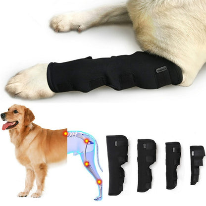 DogLemi PD60041 Dog Hock Brace Pet Supportive Rear Dog Compression Leg Joint Wrap Protects Wounds and Injury, S, L, XL