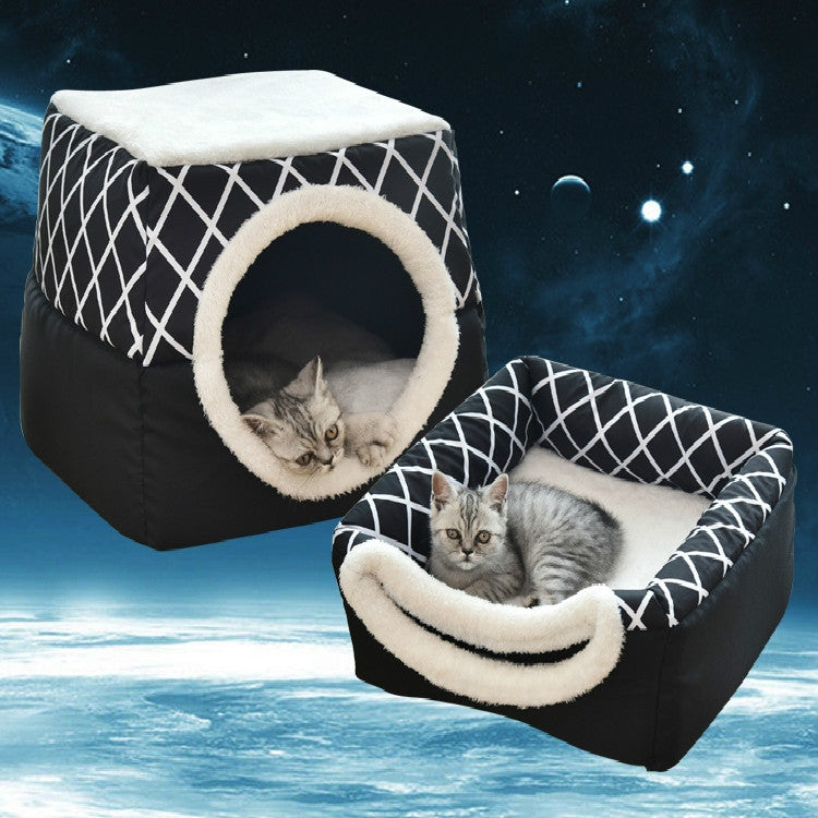 Cat Nest Capsule Four Seasons Universal Closed Cat Bed, L, XL