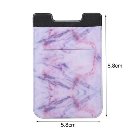 Marble Pattern Road Stretch Phone Back Plastic Card Holder Sticky Phone Clip
