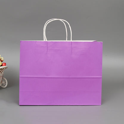 10 PCS Elegant Kraft Paper Bag With Handles for Wedding/Birthday Party/Jewelry/Clothes