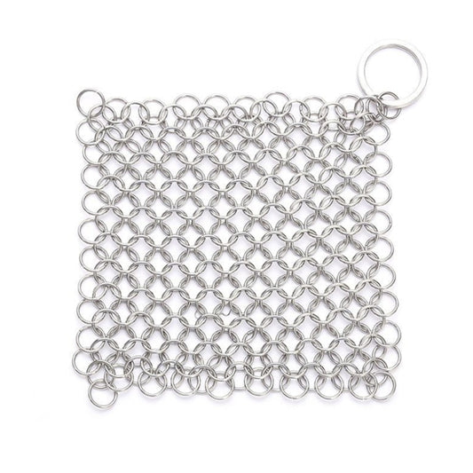 Stainless Steel Square Cast Iron Cleaner Pot Brush Scrubber Home Cookware Kitchen Cleaning Tool