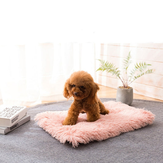 Autumn and Winter Warm Universal Square Pet Cat Dog Plush Pad, S, M, L, XL