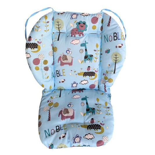 Baby Stroller Cotton Cushion Universal Shock-proof Thick Warm Infant Dining Chair Baby Cushion in Autumn and Winter, Blue Animal, Blue Bear, Pink Bear, Gray Sheep