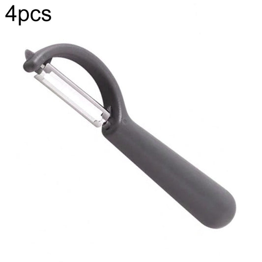 4个一卖 Stainless Steel Round Handle Peeler Sugar Cane Scraper  Fruit Plane, 4 PCS Apple Peeler Knife (Dark Gery), 4 PCS Apple Peeler Knife (Green), 4 PCS Apple Peeler Knife (White), 4 PCS Apple Peeler Knife (Light Gery), 4 PCS Apple Peeler Knife (Black)�...