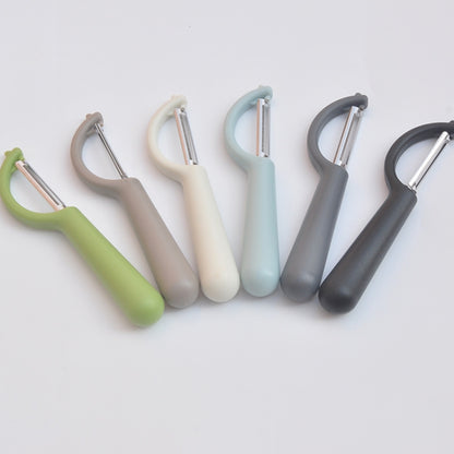 4个一卖 Stainless Steel Round Handle Peeler Sugar Cane Scraper  Fruit Plane, 4 PCS Apple Peeler Knife (Dark Gery), 4 PCS Apple Peeler Knife (Green), 4 PCS Apple Peeler Knife (White), 4 PCS Apple Peeler Knife (Light Gery), 4 PCS Apple Peeler Knife (Black)�...