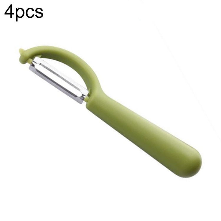 4个一卖 Stainless Steel Round Handle Peeler Sugar Cane Scraper  Fruit Plane, 4 PCS Apple Peeler Knife (Dark Gery), 4 PCS Apple Peeler Knife (Green), 4 PCS Apple Peeler Knife (White), 4 PCS Apple Peeler Knife (Light Gery), 4 PCS Apple Peeler Knife (Black)�...